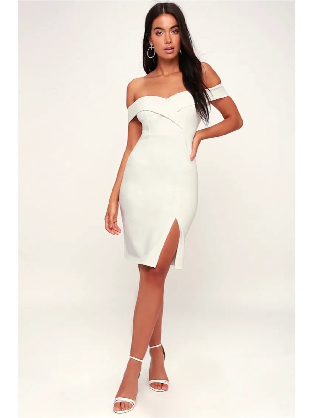 Lulus Classic Glam Off Shoulder Mini Dress